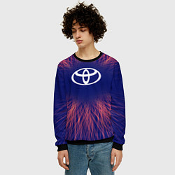 Свитшот мужской Toyota red energy, цвет: 3D-черный — фото 2