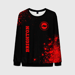 Мужской свитшот Brighton - red gradient вертикально