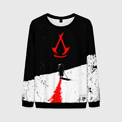 Свитшот мужской Assassins creed shadows - самурай, цвет: 3D-черный