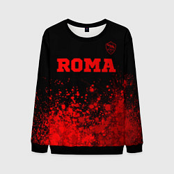 Свитшот мужской Roma - red gradient посередине, цвет: 3D-черный