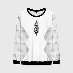 Свитшот мужской Slipknot white poly, цвет: 3D-черный