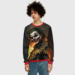 Свитшот мужской Джокер в эпичном костюме, цвет: 3D-красный — фото 2