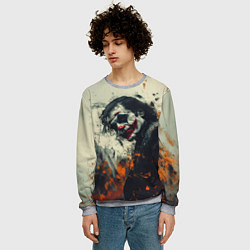 Свитшот мужской Джокер стиль красок, цвет: 3D-меланж — фото 2