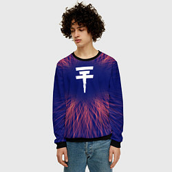 Свитшот мужской Tokio Hotel red energy, цвет: 3D-черный — фото 2