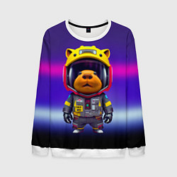 Мужской свитшот Baby capybara - cyberpunk