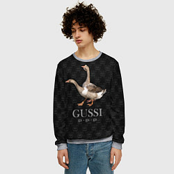 Свитшот мужской Гуси га-га-га, цвет: 3D-меланж — фото 2