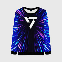 Свитшот мужской Seventeen neon energy, цвет: 3D-черный