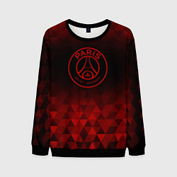 Свитшот мужской PSG red poly, цвет: 3D-черный