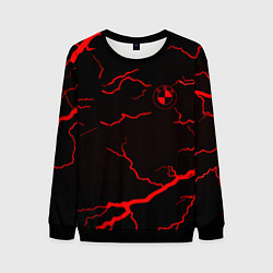 Свитшот мужской BMW storm red color, цвет: 3D-черный