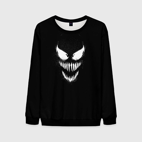 Мужской свитшот Веном во тьме / 3D-Черный – фото 1