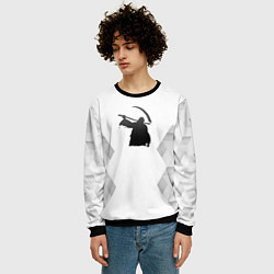 Свитшот мужской Children of Bodom white poly, цвет: 3D-черный — фото 2