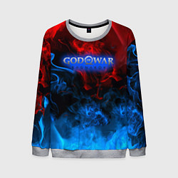 Мужской свитшот God of War битва огня