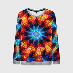 Мужской свитшот Фрактальная узорная абстракция