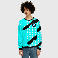 Свитшот мужской BMW sport краски, цвет: 3D-черный — фото 2