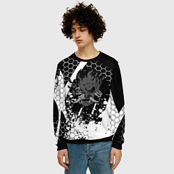Свитшот мужской Samurai соты краски, цвет: 3D-черный — фото 2