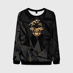 Свитшот мужской Goblin Slayer golden poly, цвет: 3D-черный