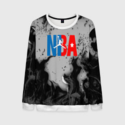 Свитшот мужской NASA неоновый огонь, цвет: 3D-белый