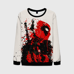 Мужской свитшот Дэдпул брызги