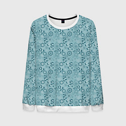 Мужской свитшот Бирюзовый деревенский узор ретро