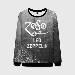 Свитшот мужской Led Zeppelin - grey gradient, цвет: 3D-черный