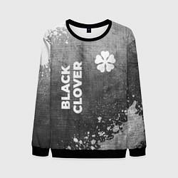 Мужской свитшот Black Clover - grey gradient вертикально