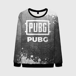 Свитшот мужской PUBG - grey gradient, цвет: 3D-черный