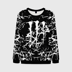 Свитшот мужской Monster energy белые штрихи краско, цвет: 3D-черный