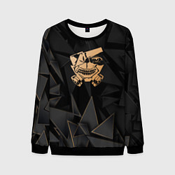 Свитшот мужской Tokyo Ghoul golden poly, цвет: 3D-черный