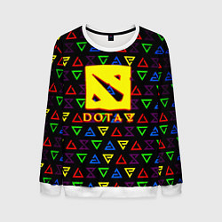 Свитшот мужской Dota pattern witcher, цвет: 3D-белый