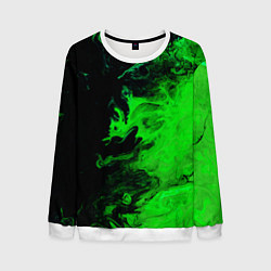 Свитшот мужской Color green black, цвет: 3D-белый