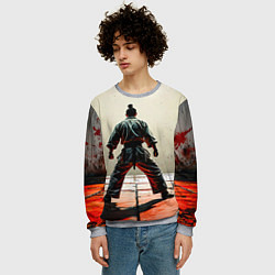 Свитшот мужской Боец боевых искусств, цвет: 3D-меланж — фото 2
