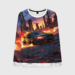 Мужской свитшот BMW огненная дорога