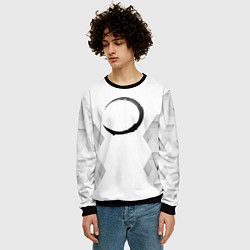 Свитшот мужской Demon Slayer white poly, цвет: 3D-черный — фото 2