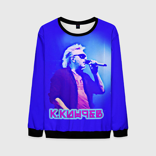 Мужской свитшот Кинчев Константин / 3D-Черный – фото 1