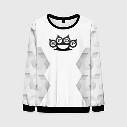 Свитшот мужской Five Finger Death Punch white poly, цвет: 3D-черный