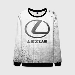 Свитшот мужской Lexus - white gradient, цвет: 3D-черный