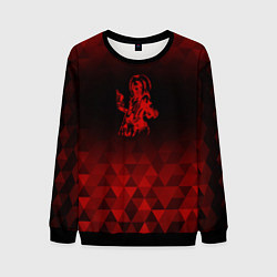 Свитшот мужской Iron Maiden red poly, цвет: 3D-черный