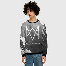 Свитшот мужской Watch Dogs - grey gradient, цвет: 3D-черный — фото 2