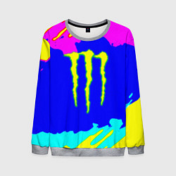 Мужской свитшот Monster energy краски цветные