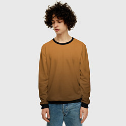 Свитшот мужской Бронза градиент с затемнением, цвет: 3D-черный — фото 2