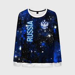 Мужской свитшот Звёздное небо России и герб