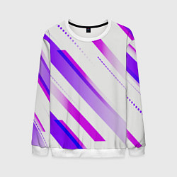 Свитшот мужской Color white pink, цвет: 3D-белый