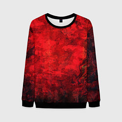 Мужской свитшот Абстракция - red shabby wall