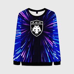 Свитшот мужской AEK Athens neon energy, цвет: 3D-черный