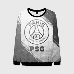 Свитшот мужской PSG - white gradient, цвет: 3D-черный