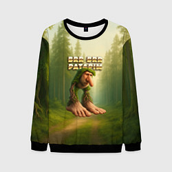 Свитшот мужской Brr brr Patapim мем, цвет: 3D-черный