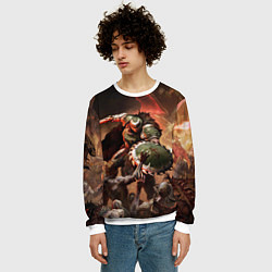 Свитшот мужской Doom dark ages, цвет: 3D-белый — фото 2