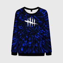 Свитшот мужской Dead by Daylight blue energy, цвет: 3D-черный