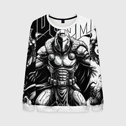 Свитшот мужской Doom guy and demons, цвет: 3D-белый