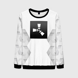 Свитшот мужской Rust white poly, цвет: 3D-черный